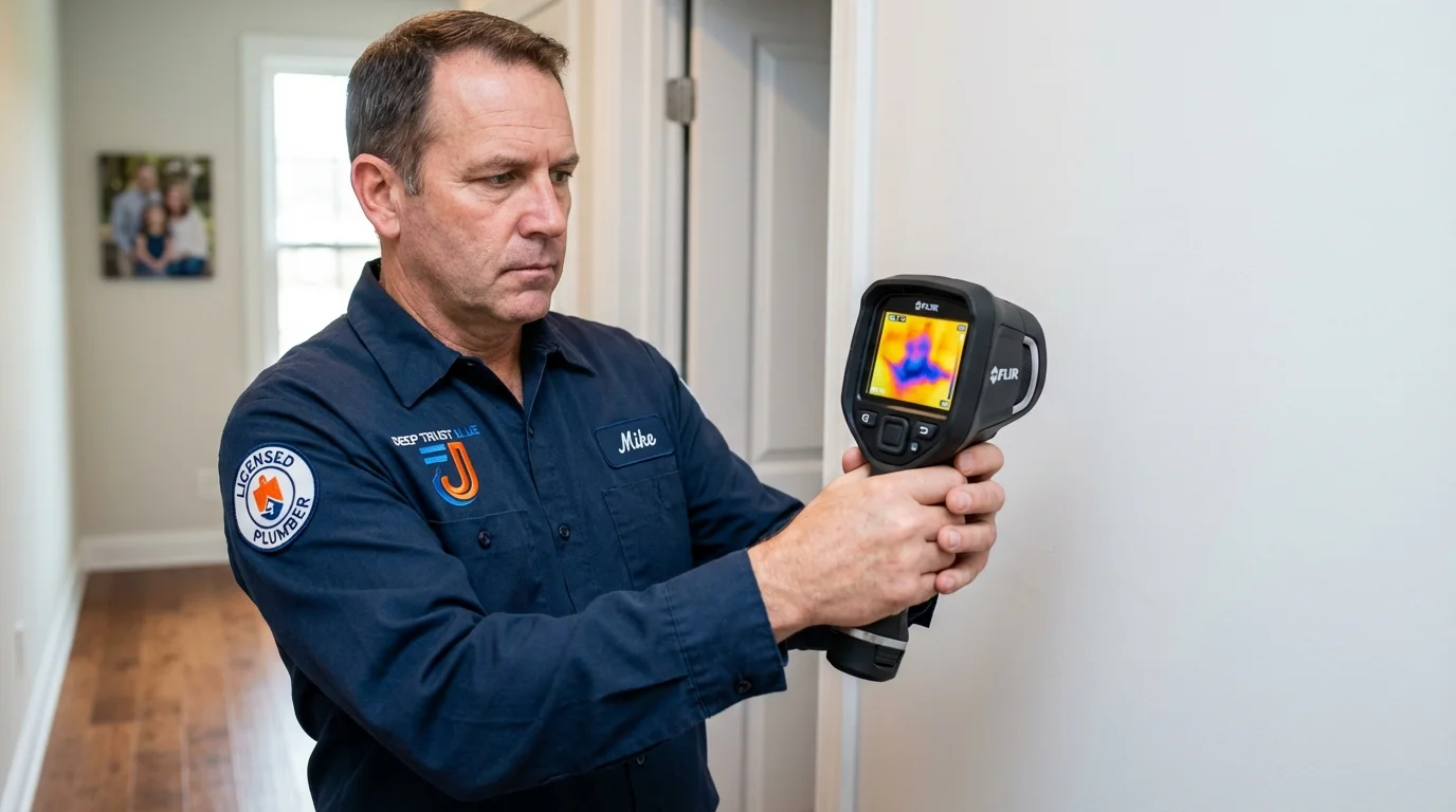 Thermal imaging leak detection by Johns Plumbing LLC in Saint Ann
